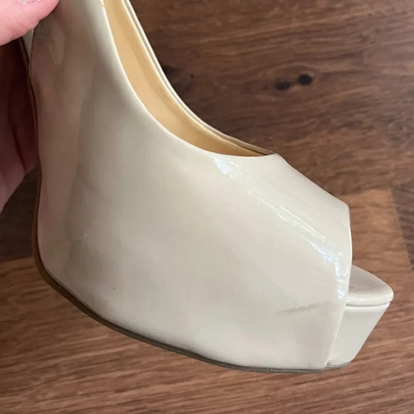 Guess Peeptoe High Heels in Nude - Picture 6 of 14